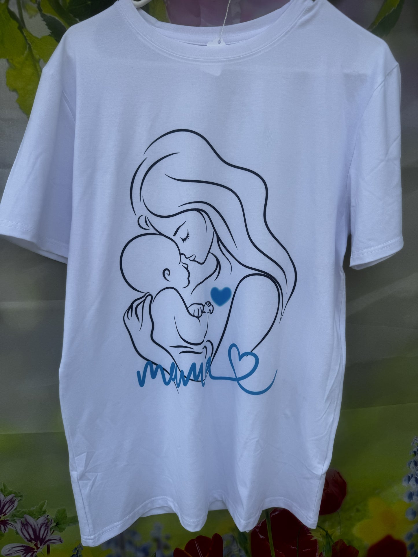 Blue Baby and Mama T-Shirt