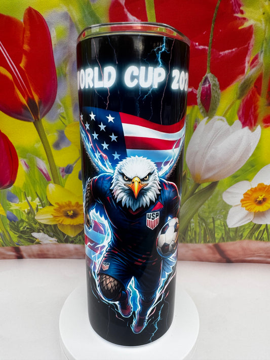 USA World Cup 20 oz tumbler