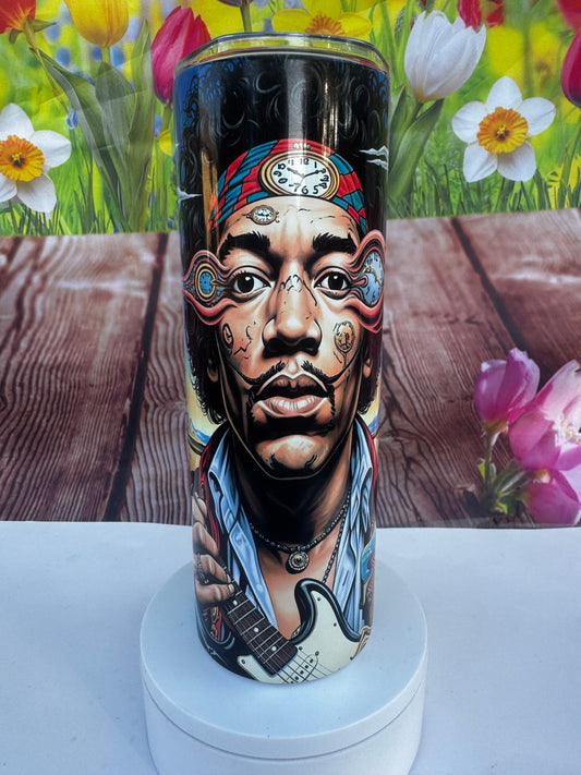 Jimi Hendrix 20 oz Tumbler