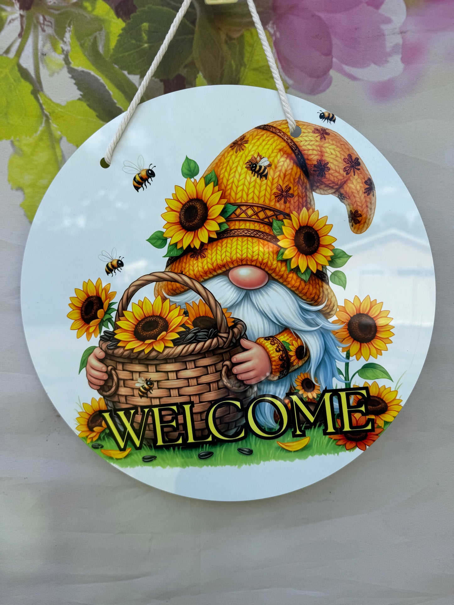 Gnome 12x12 Aluminum Door Sign