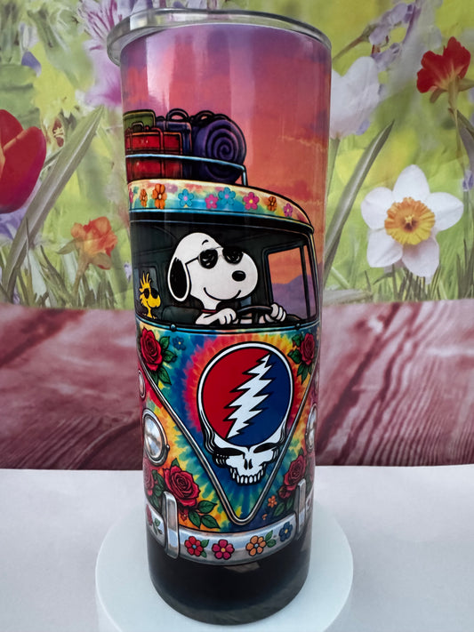 Snoopy Grateful Dead 20 oz Tumbler