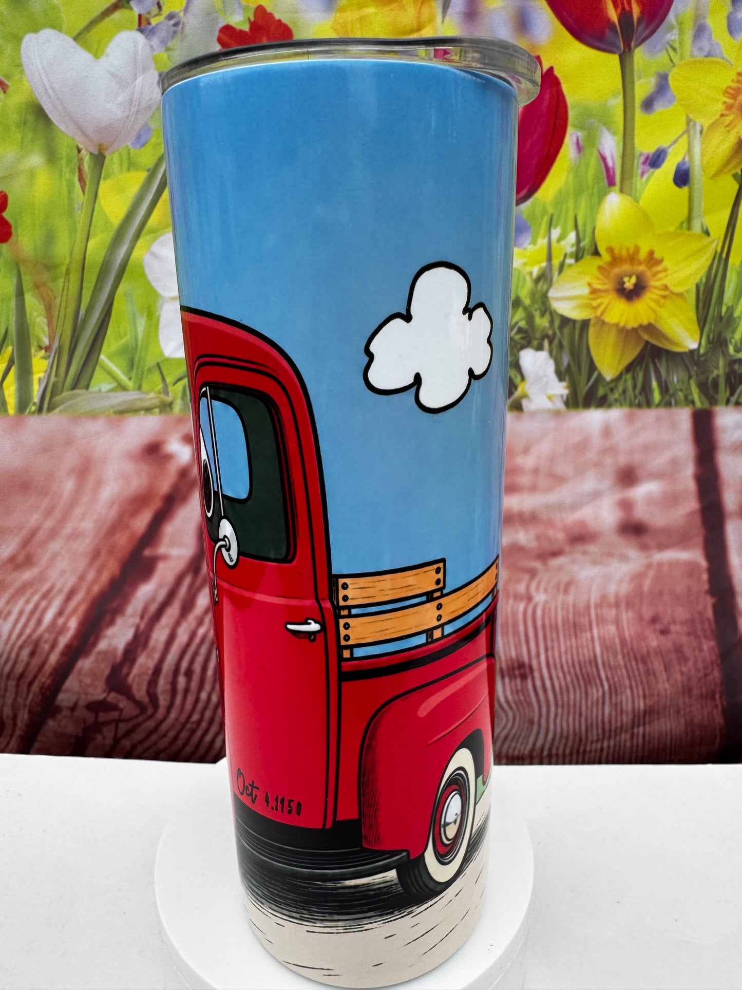 Snoopy and Woodstock 1950 Ford 20 oz Tumbler