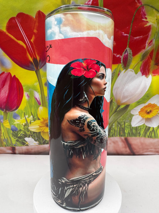 Puerto Rican Taino women 20 oz Tumber