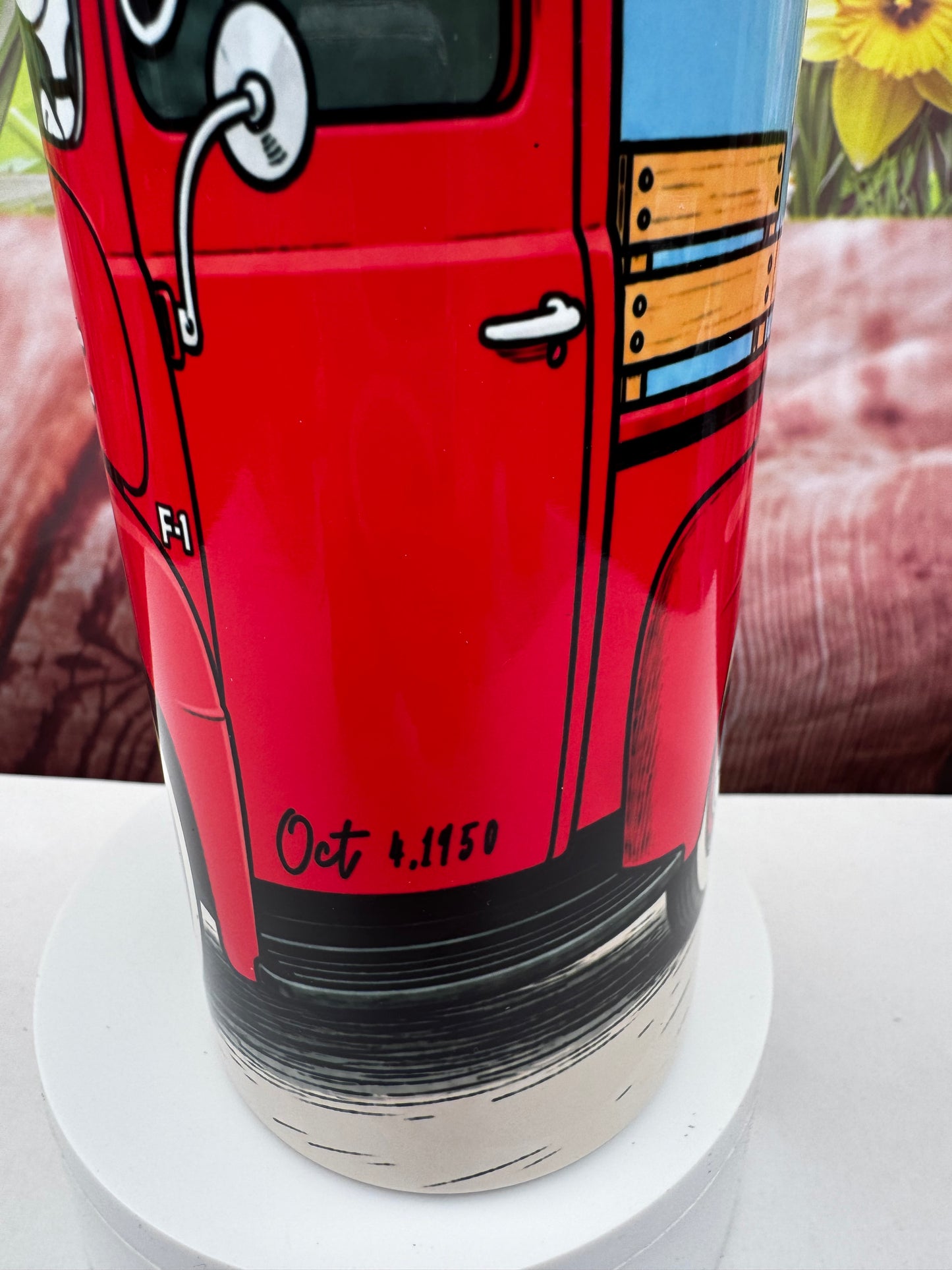 Snoopy and Woodstock 1950 Ford 20 oz Tumbler