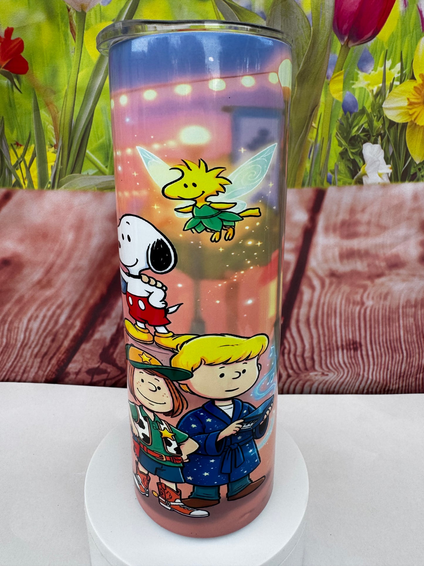 Snoopy and Peanuts Gang Disney Inspired 20 oz Tumbler