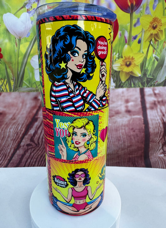 Pop Art Women Tumbler 20oz