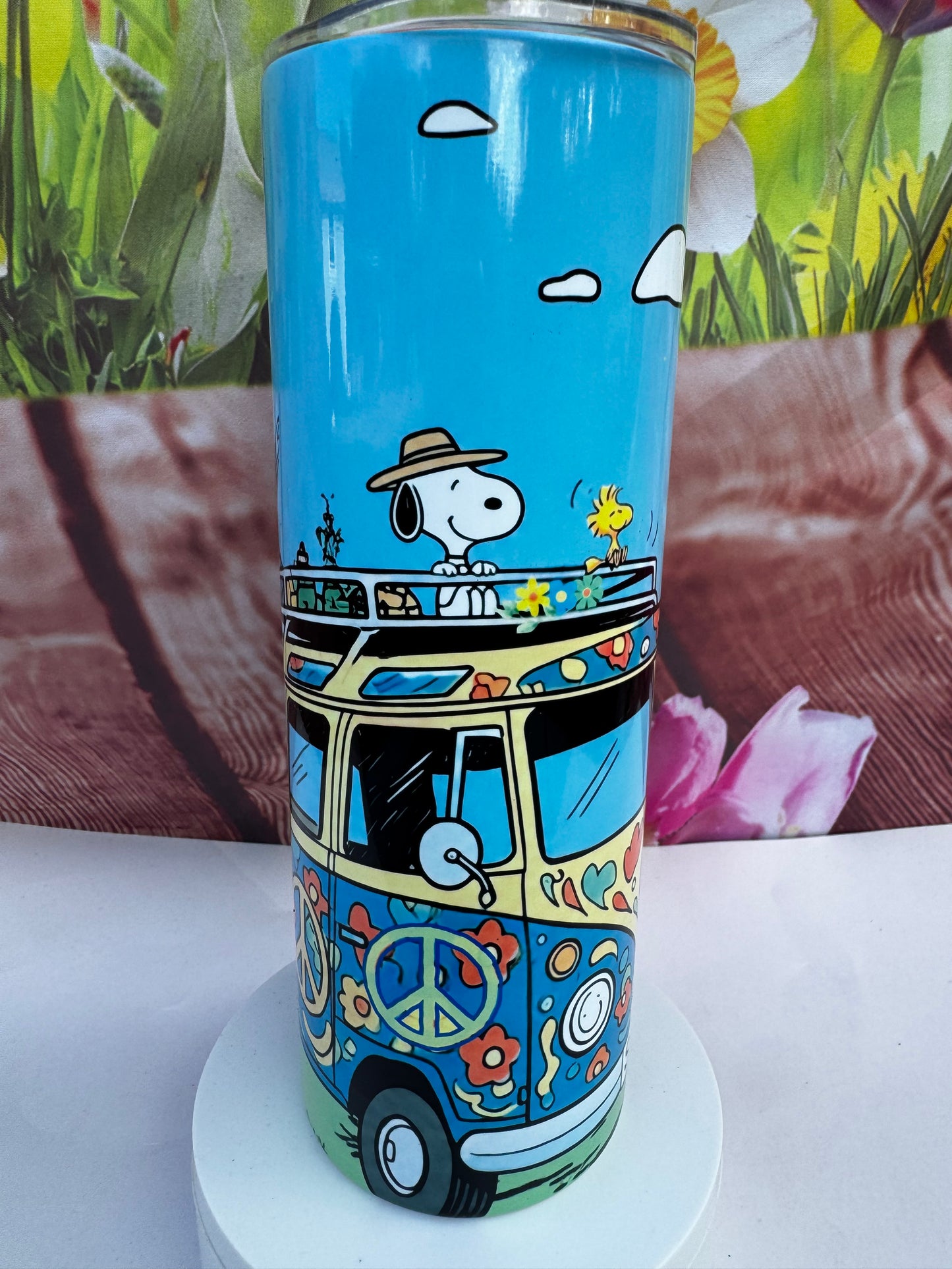 Snoopy Hippie 20 oz Tumbler