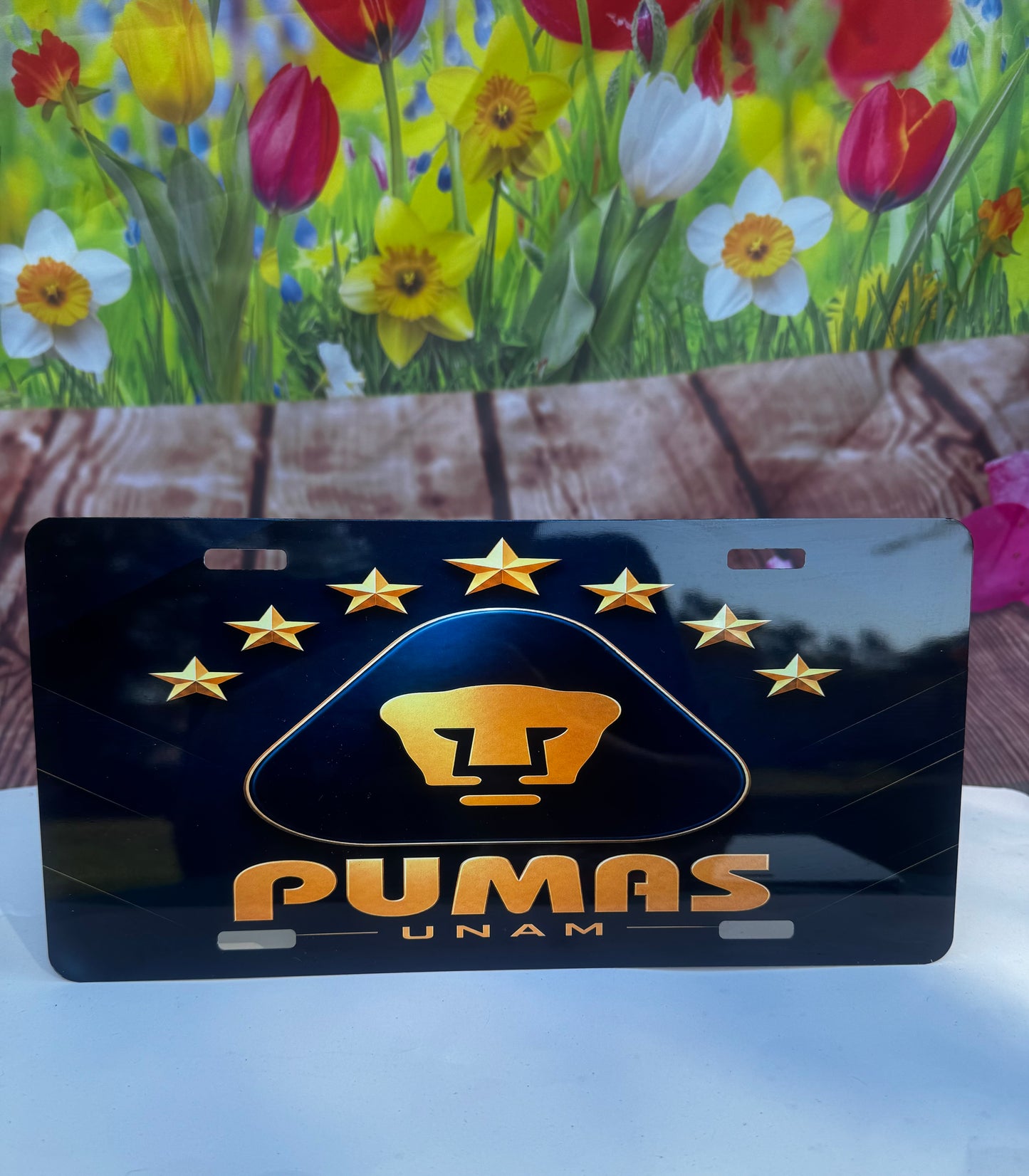 Pumas UNAM License Plate