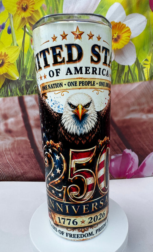250th America Anniversary 20 oz Tumbler