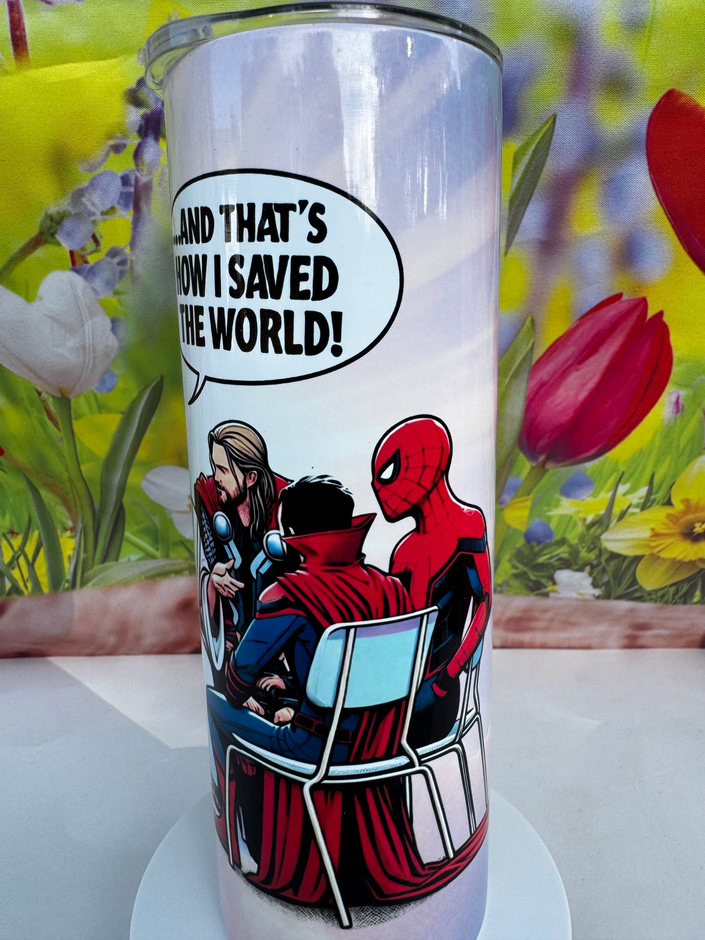 Jesus and Marvel 20 oz Tumbler