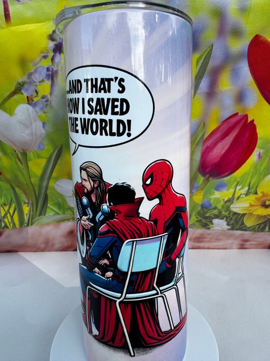 Jesus and Marvel 20 oz Tumbler