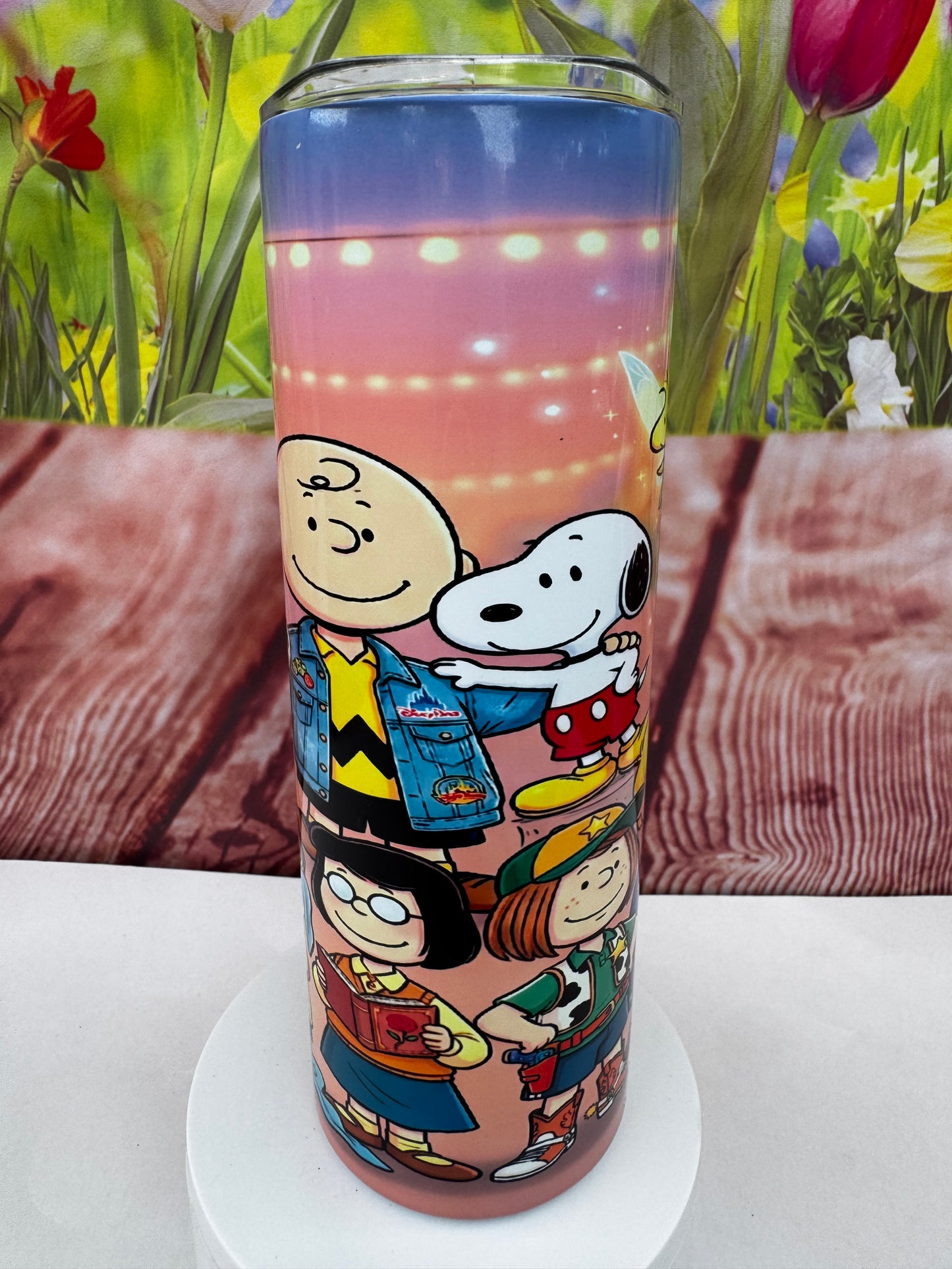 Snoopy and Peanuts Gang Disney Inspired 20 oz Tumbler