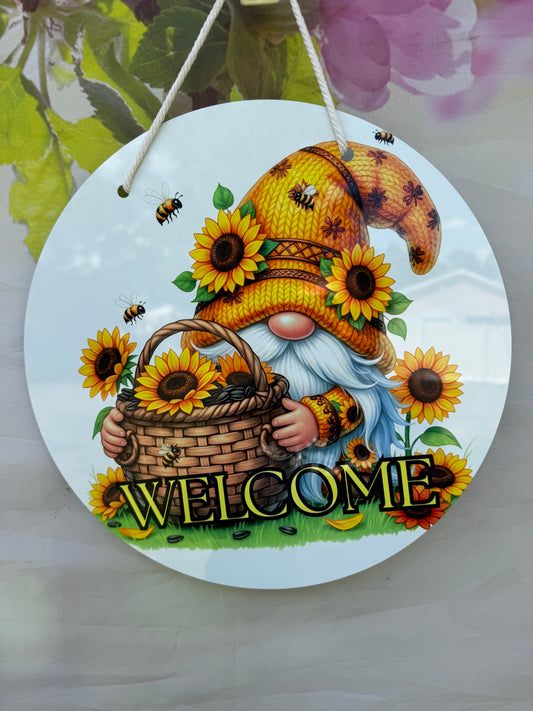 Gnome 12x12 Aluminum Door Sign