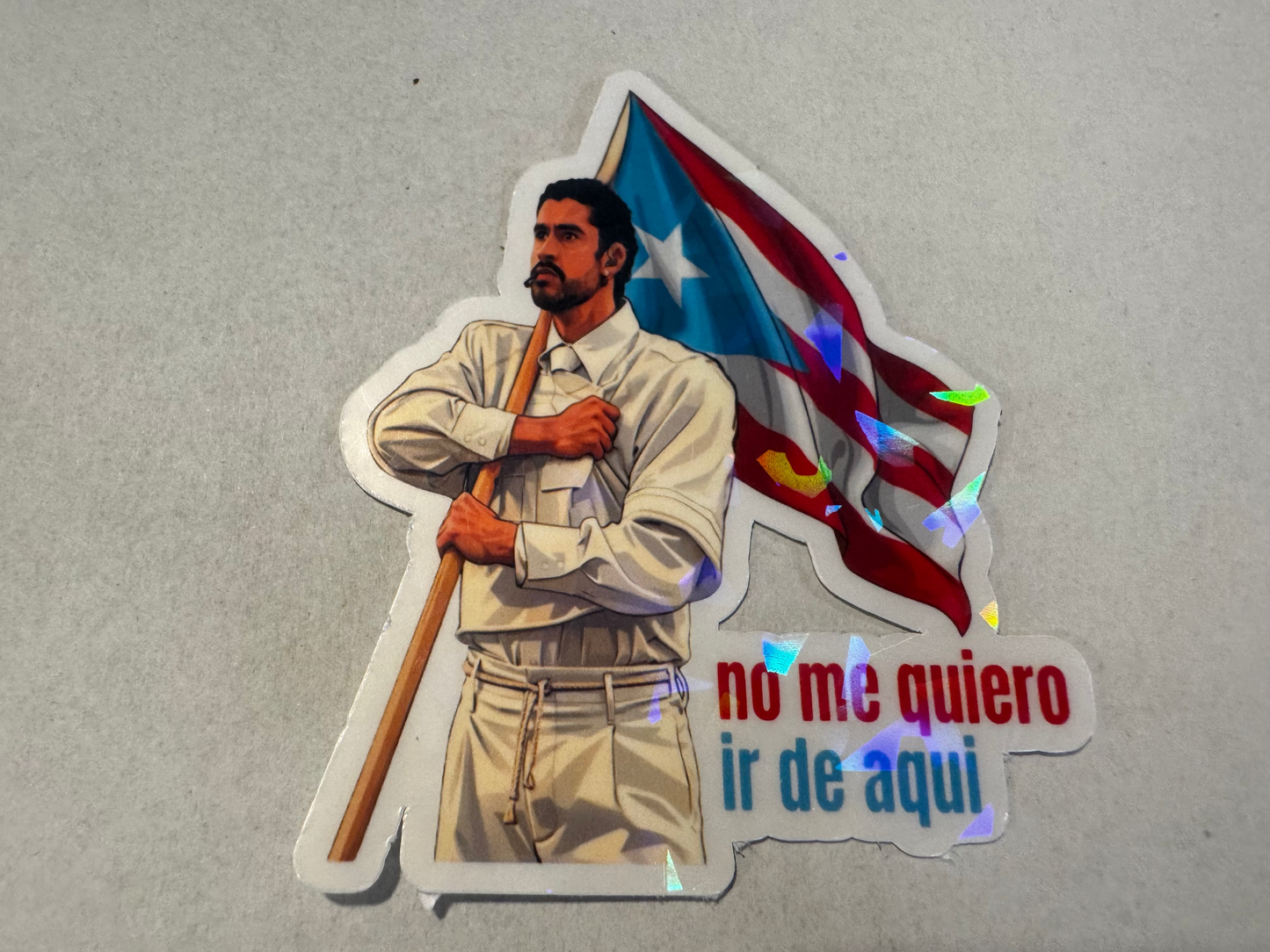 Puerto Rico Holographic Cultural stickers