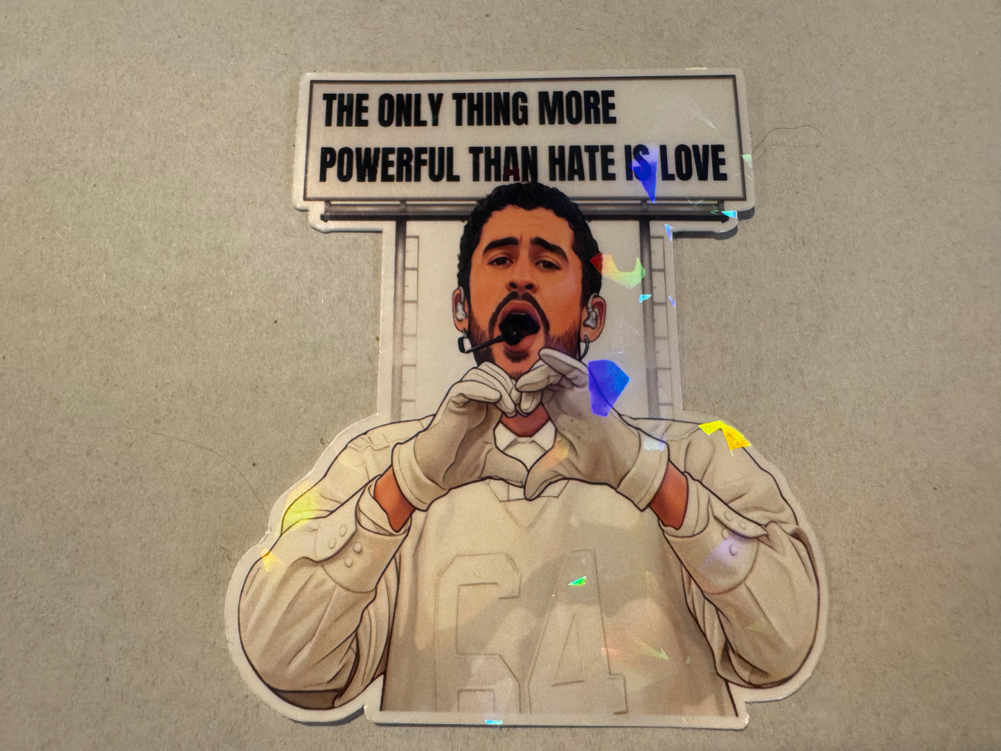Puerto Rico Holographic Cultural stickers