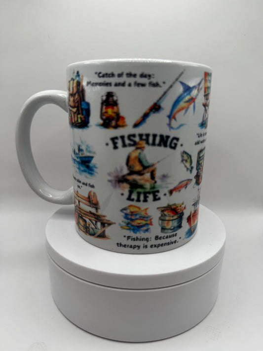 Fishing Life 11 oz Mug