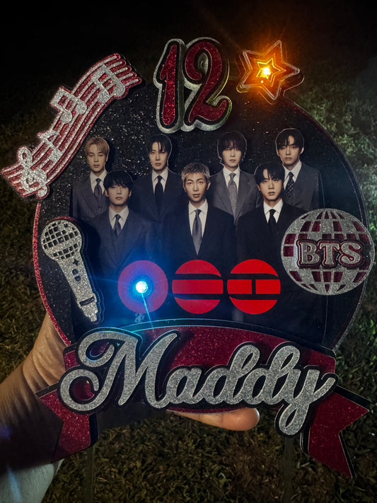 BTS LIGHTED CAKE TOPPER