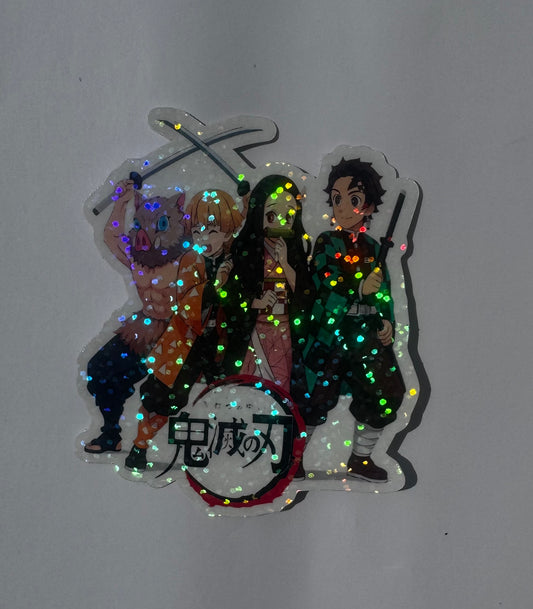 Holographic Demon Slayer Stickers