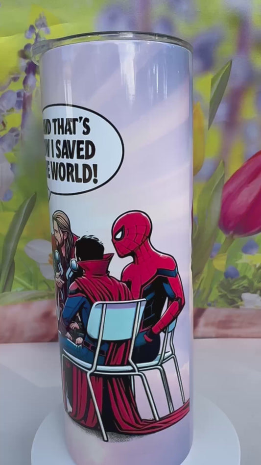 Jesus and Marvel 20 oz Tumbler