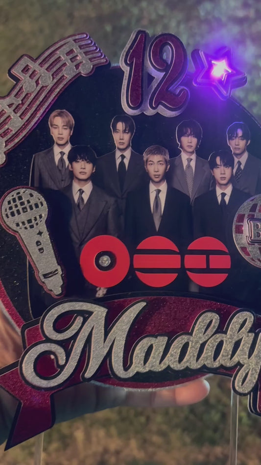 BTS LIGHTED CAKE TOPPER