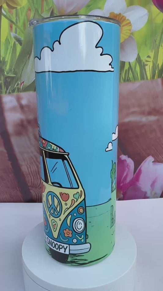 Snoopy Hippie 20 oz Tumbler