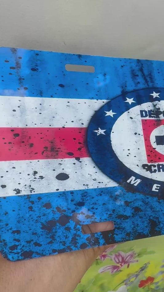 Cruz Azul License Plate