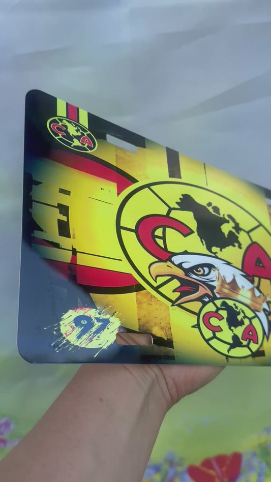 Club America License Plate