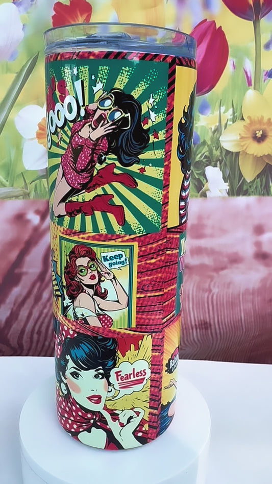 Pop Art Women Tumbler 20oz